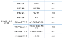 青島理工大學學費標準