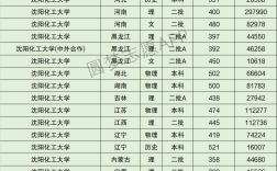 沈陽(yáng)化工大學(xué)分?jǐn)?shù)線(xiàn)