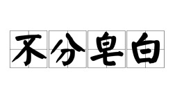 不分皂白是什么意思_近義詞_來源