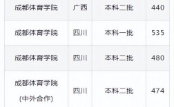 2024年四川體育特長生錄取分數線