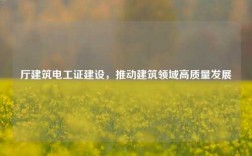 廳建筑電工證建設，推動建筑領域高質量發展