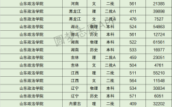 山東政法學院分數線