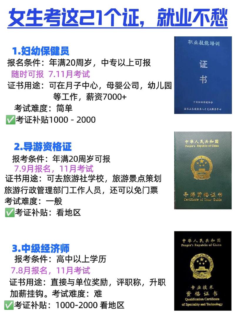 女生零基礎(chǔ)可以考什么證(女生可以考什么證書比較實(shí)用)-圖1