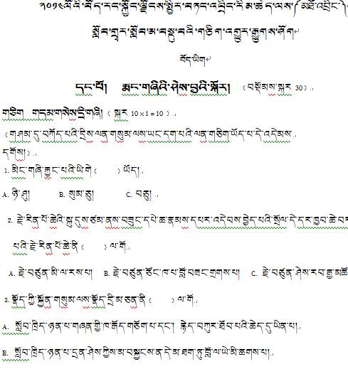 中考漢族藏語文是必考(2020年青海省中考語文試卷及答案)-圖1