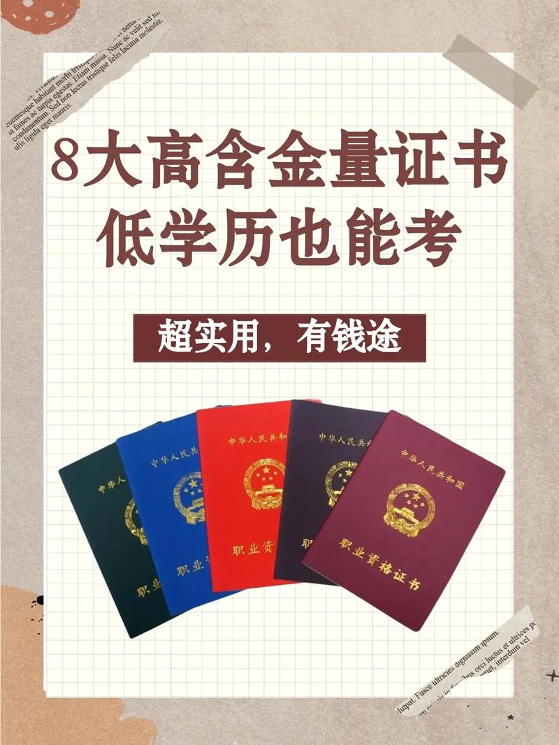 低學歷含金量高的證書(適合低學歷考的證書)-圖1