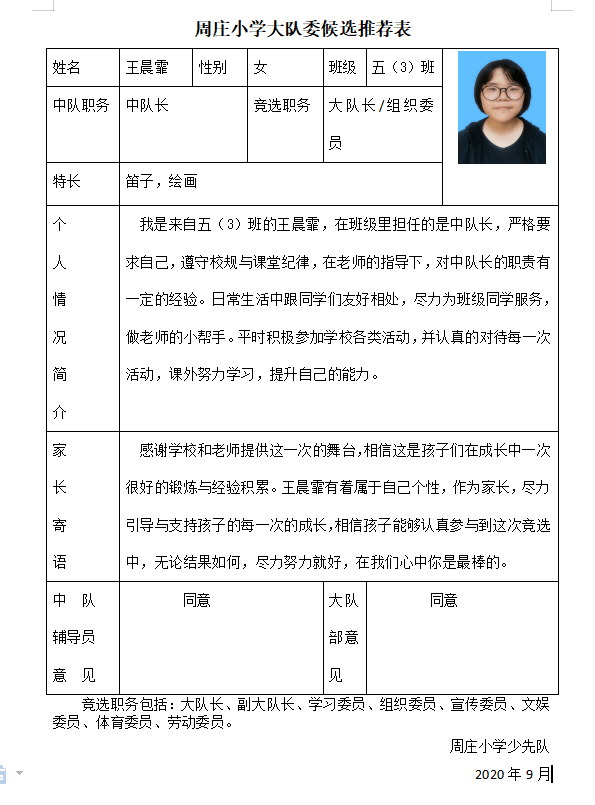 隊內(nèi)職務怎么填(小學生隊內(nèi)職務)-圖1