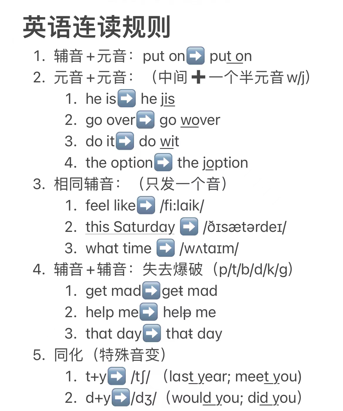 連讀規則與技巧英語-圖1
