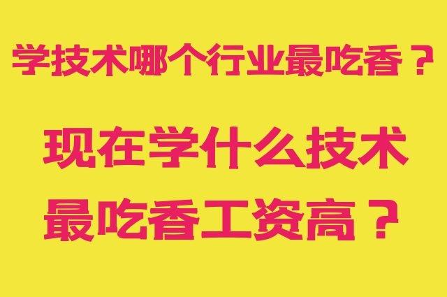 學技術哪個行業最吃香-圖1