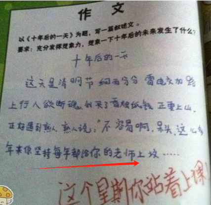 氣死99個(gè)老師的作文（吐血爆笑奇葩）-圖3