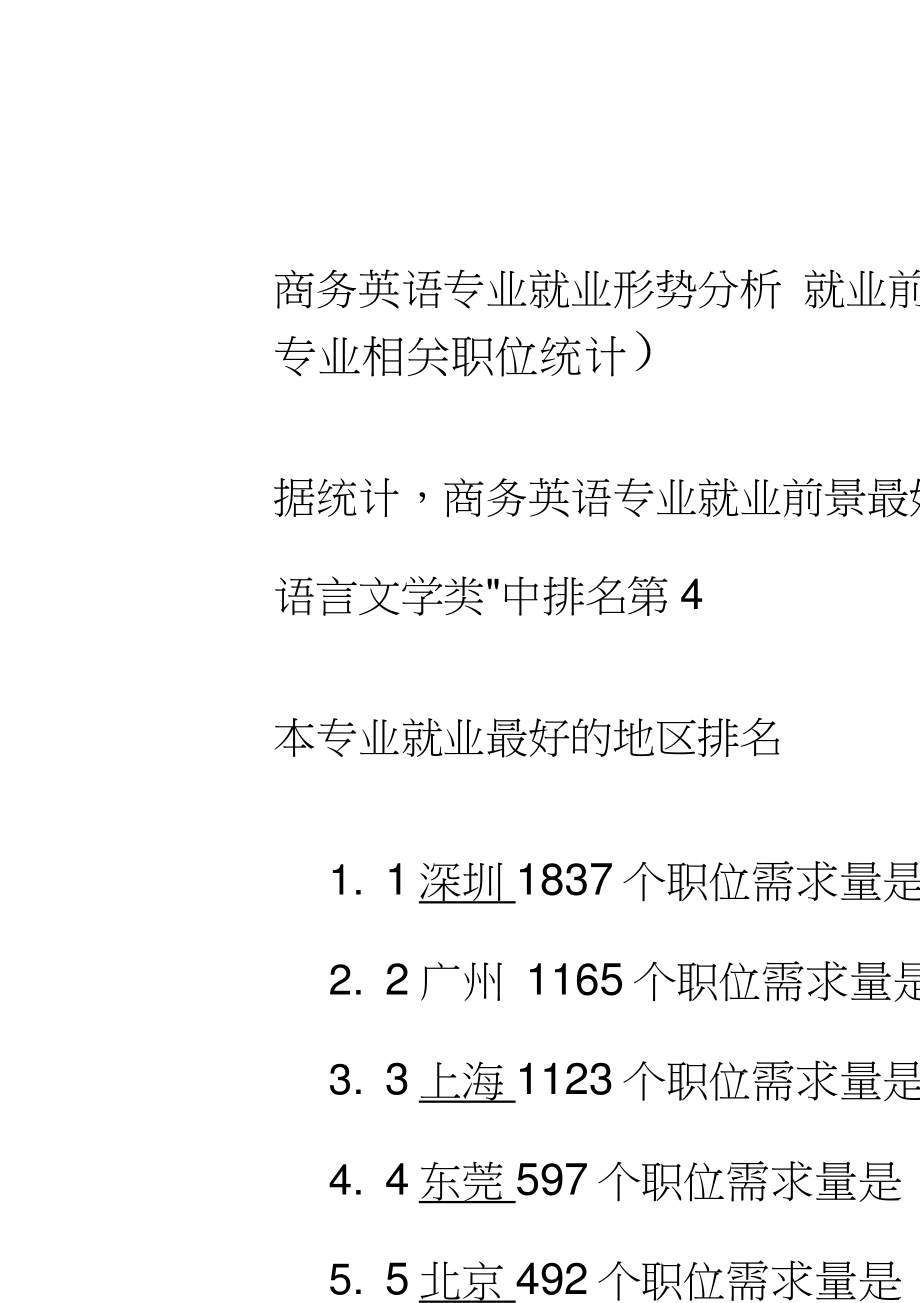 商務(wù)英語專業(yè)就業(yè)前景和就業(yè)方向-圖1