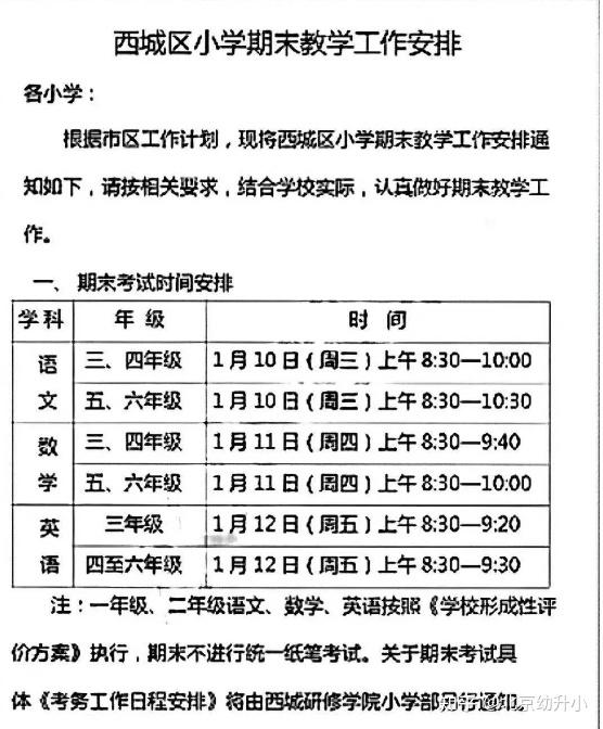 2024年小學(xué)期末考試什么時(shí)候-圖1