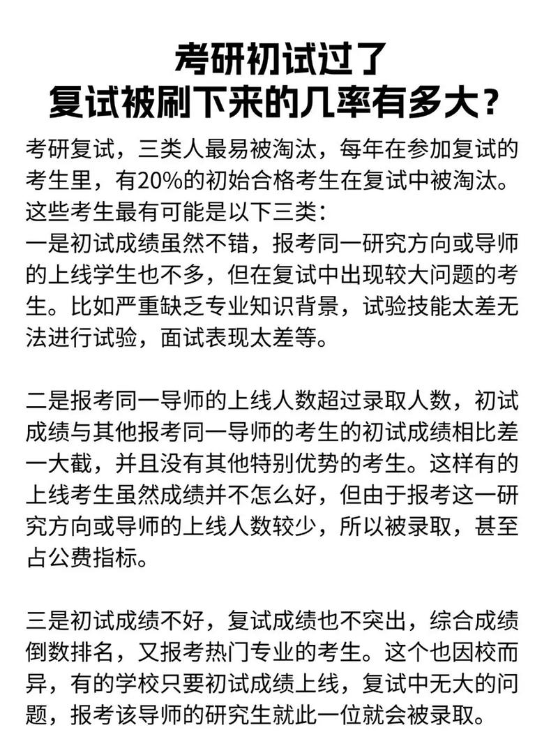 考研初試過了復試被刷的概率高嗎-圖1