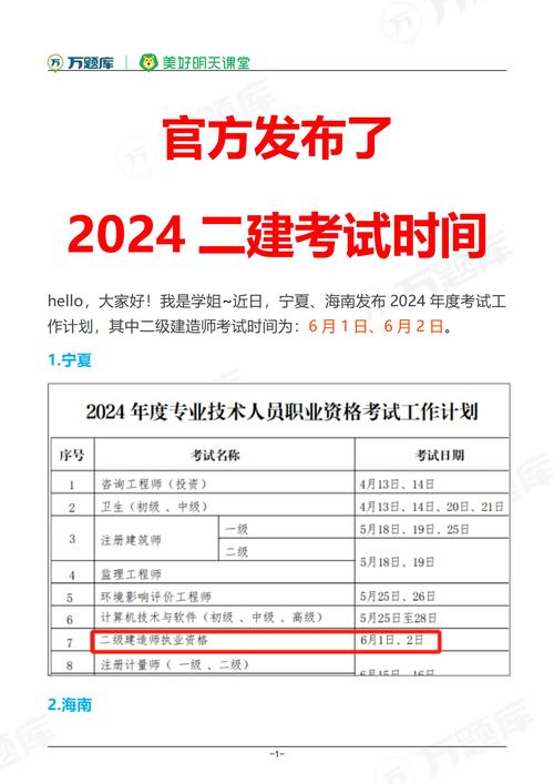 2024江蘇二建考試時間安排最新-圖1