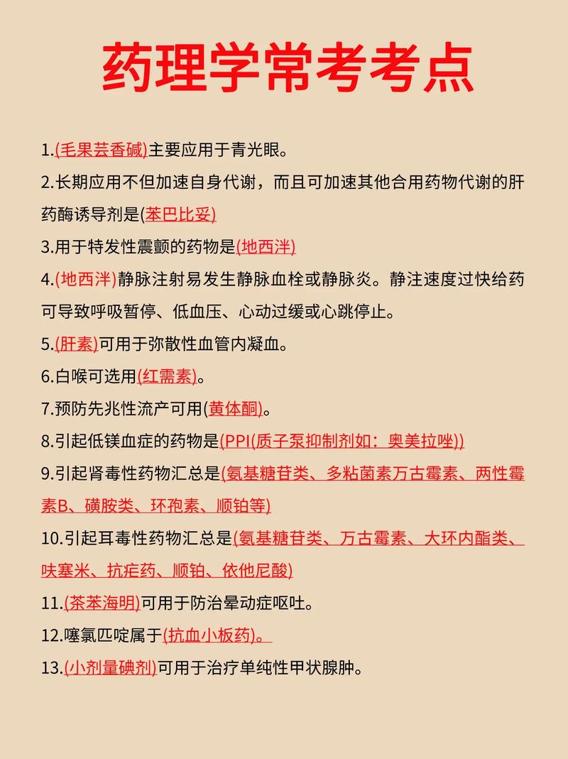藥學基礎知識100個考點-圖1