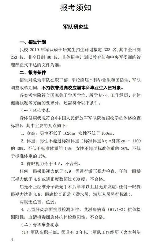 軍校研究生報考資格-圖1