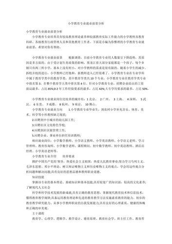 小學(xué)教育專業(yè)就業(yè)前景-圖1