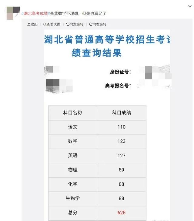 湖北高考分?jǐn)?shù)查詢?nèi)肟?圖1