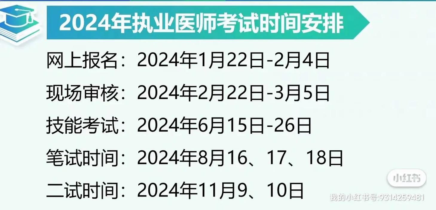 助理醫師考試時間2024具體時間-圖1