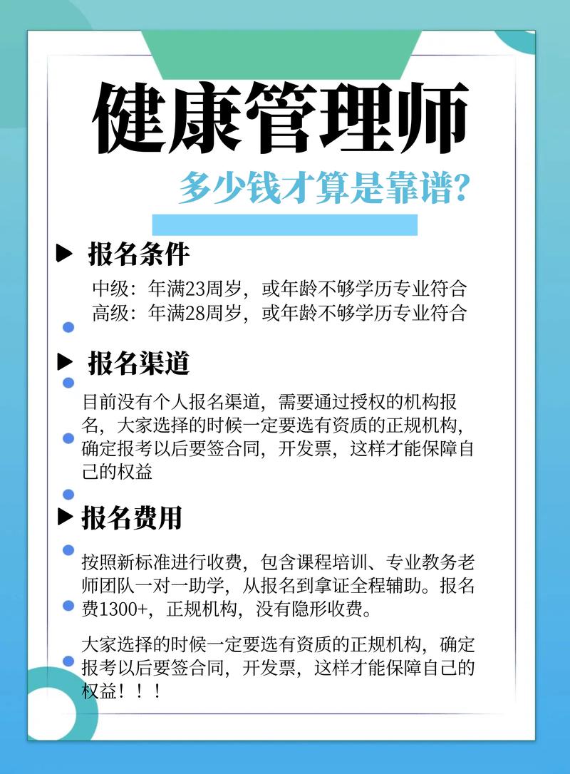 健康管理師報考費用-圖1