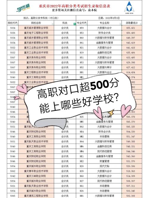 單招500分能上什么學校-圖1