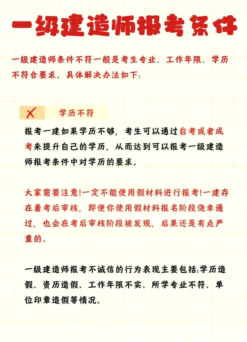 一級建造師學歷不符合報考條件-圖1