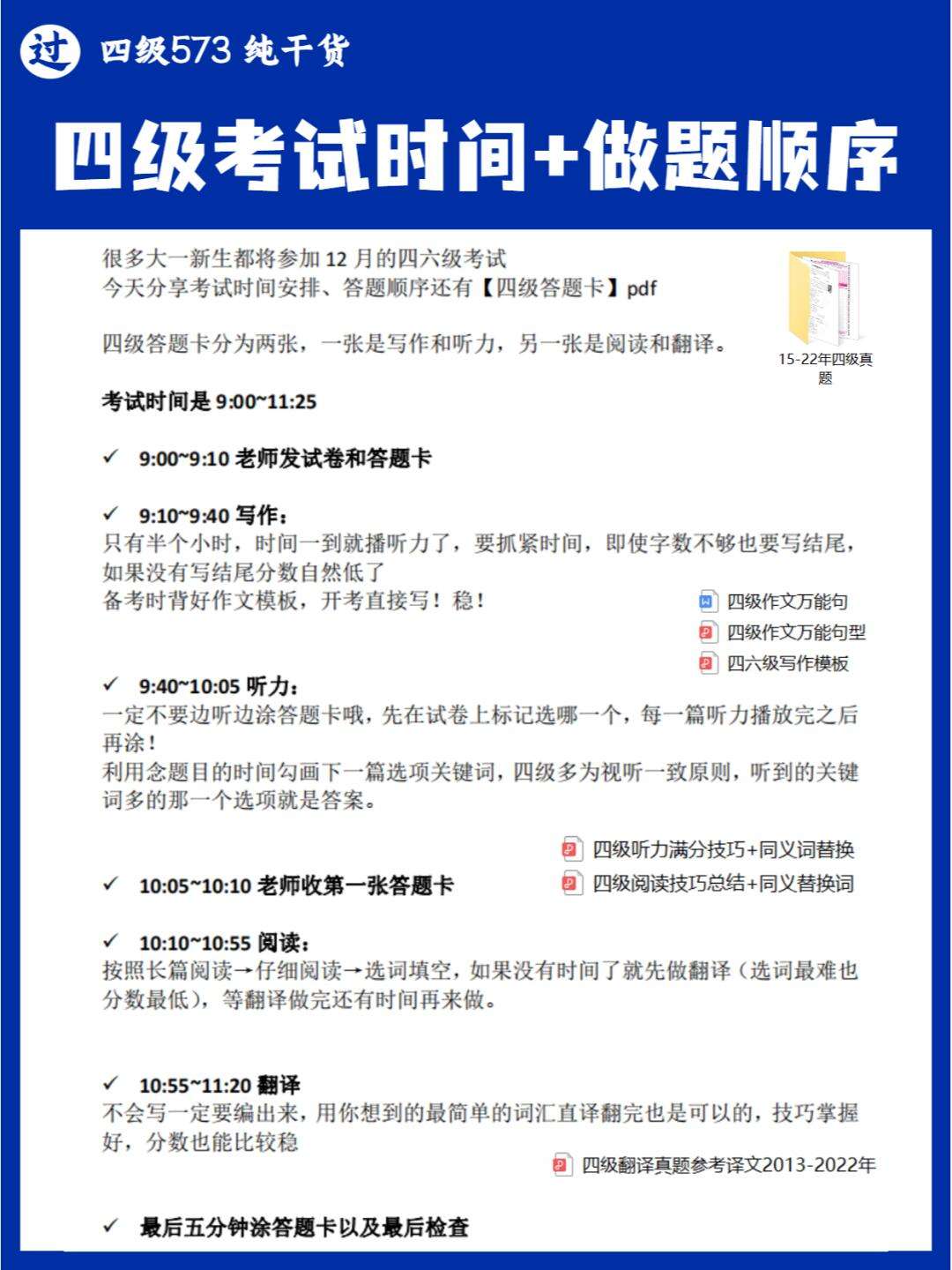 四級答題步驟及時間安排答題技巧-圖1