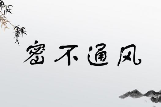 密不通風是什么意思_近義詞_來源-圖1