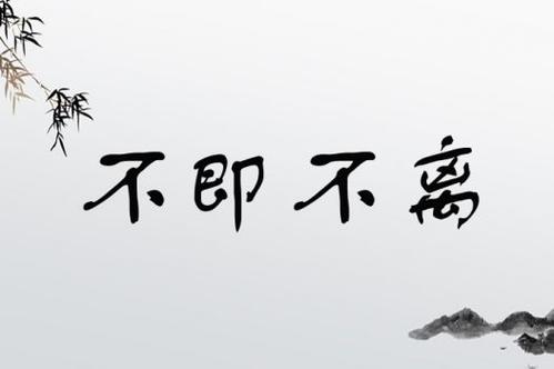 不即不離是什么意思_近義詞_來源-圖1
