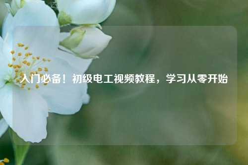入門必備！初級電工視頻教程，學習從零開始-圖1
